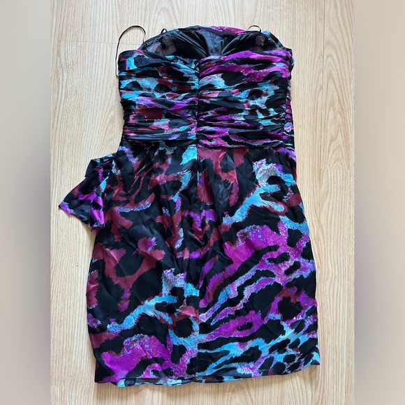 Leopard printed dress size 10, made of 100% silk - Picture 9 of 12